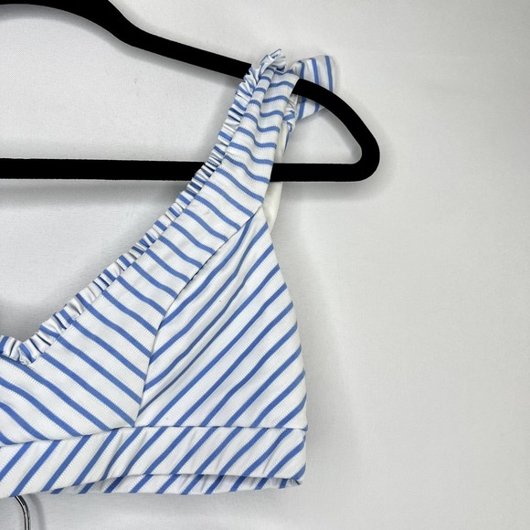 Tularosa Blue and White Striped One Piece Swimsuit - Picture 7 of 12